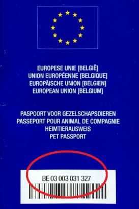 Voorkant van een Belgisch paspoort